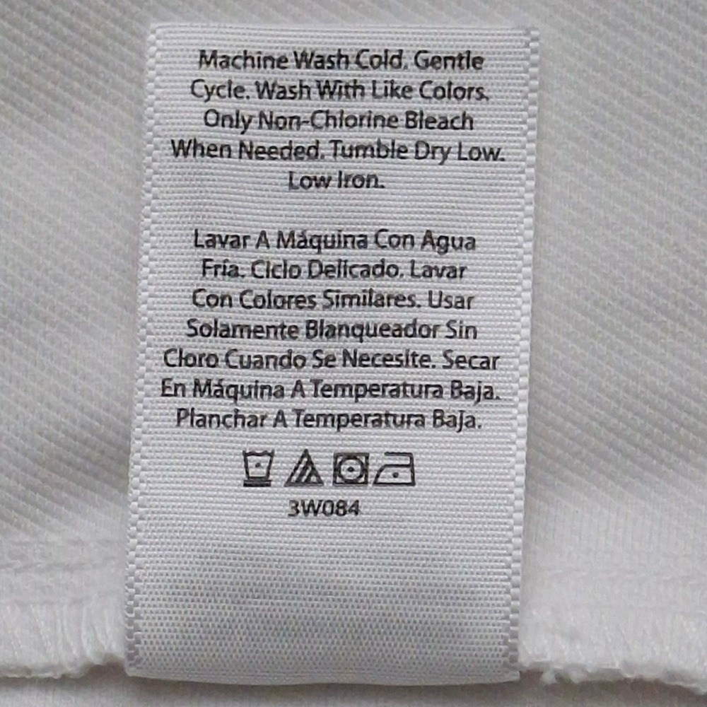Time and Tru Pants M S White Cropped Stretch Pull On Pockets Casual Career - Picture 11 of 11